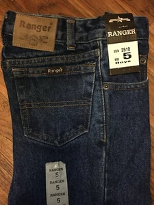 Kid's Cowboy Denim Jeans sz 5 Pantalon Vaquero de Niño de Mezclilla Azul - Picture 1 of 3