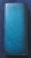 S.T. Dupont Atelier Long Leather Wallet, Blue, 190211, New In Box