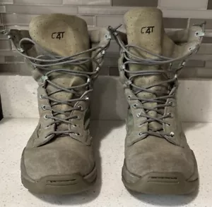 Rocky Militär Kampfstiefel Herren 10,5 M 8 Zoll C4T grün Wildleder Schnürung runde Spitze - Bild 1 von 8