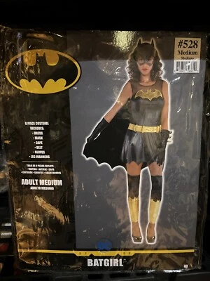 8pc Sexy Bat Girl Man Marvel Avenger Cape Halloween Costume Adult Woman M 6-8 - Image 1 of 2