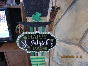 DANGLING HAPPY ST. PATRICK SIGN---18 X 8 1/2""--#SP1-6 - Picture 1 of 24