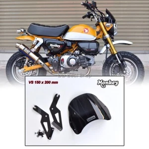 Wind Shield For Honda Monkey 125 Z125 Black Two Tone Abs Plastic Headlight Cover - Picture 1 of 4