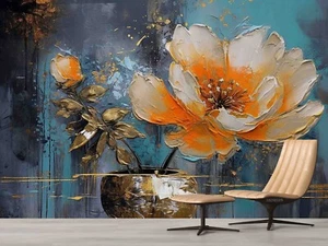 3D Flower arranging Oil painting Wallpaper Wall Murals Removable Wallpaper 4 - Picture 1 of 5