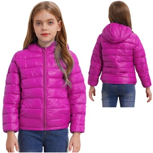 ·Boys Girl Down Coat Winter Hoodie Ultra Lightweight Packable Jacket Outerwear - Picture 1 of 92