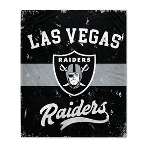Las Vegas Raiders NFL 60'' x 70'' Retro Stripe Flannel Blanket-W24105913845 - Picture 1 of 2