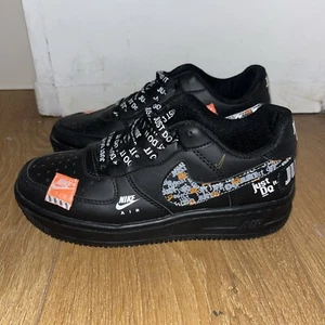 Nike Air Force 1 Low '07 Premium White AR7719-100 "Just Do It" Used Size 4.5 - Picture 1 of 8