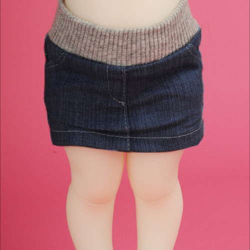 VETEMENTS Dollmore 16 pollici BJD DOLL gonna taglia Mokashura gonna Nayana (D.Blue)