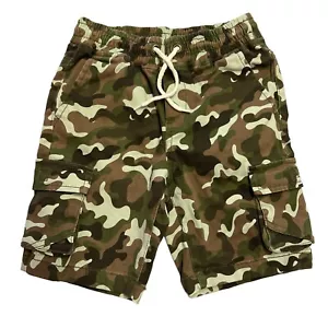 Pantaloncini cargo mimetici Gymboree ragazzo taglia small 5-6 cotone elasticizzato mimetico nuovi con etichette - Foto 1 di 11