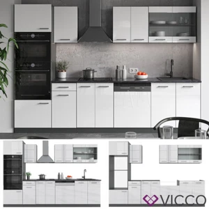 CUCINA R-LINE 300 CM CUCINA COMBINABILE BLOCCO CUCINA CUCINA COMPONIBILE VICCO - Foto 1 di 7