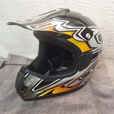 Casco de motocross Answer vintage talla grande KBC negro naranja DOT SNELL M95 DE COLECCIÓN Foto 1 de 4