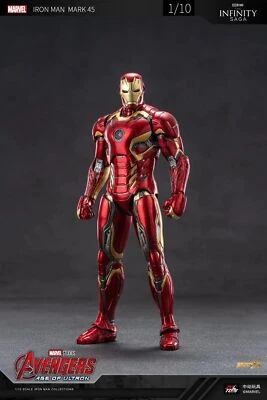 ZD Toys Marvel Avengers 1/10 Iron Man MK45 Action Figure Set