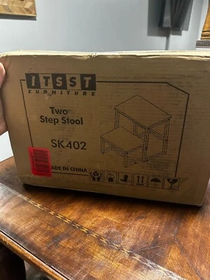 Step Stool for Adults,Holds up to 500Lb,3 in1 Heavy Duty Sturdy Two Step Stool. - Image 1 of 3