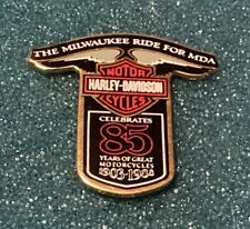 Harley Davidson 1903-1988 MDA Milwaukee Run Lapel Pin
