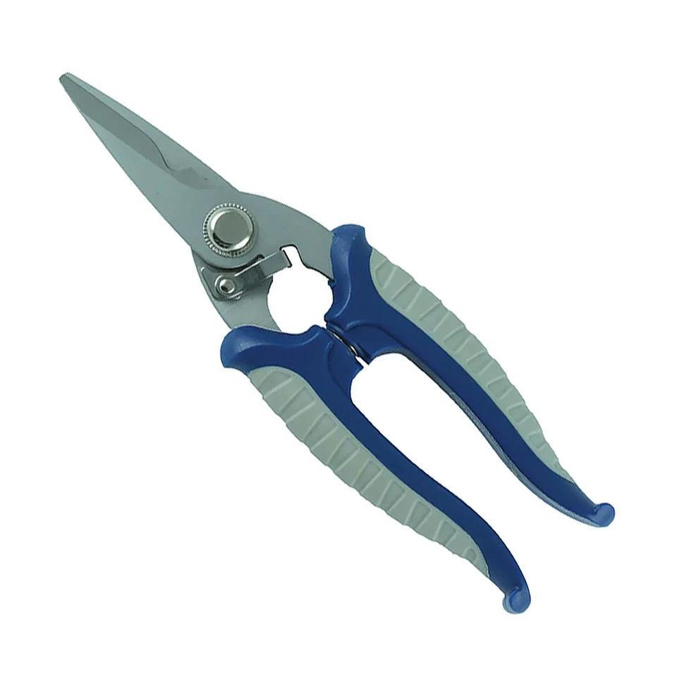 STERLING Multi Purpose 7" 185mm High Tensile Snips Stainless Steel Blue - Image 1 of 1