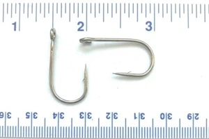 100 anzuelos de pesca 6X Streng GT 9171 niquelados ojos abiertos talla 2 - Imagen 1 de 1