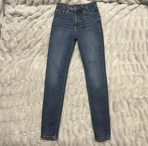 Banana Republic Jeans Womens 2 Skinny Blue High Rise Medium Wash Denim Stretch - Picture 1 of 13