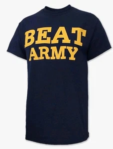 AFG-BEAT ARMY Kurzarm T-Shirt Unisex Large Navy Blau 100% Baumwolle Rundhals - Bild 1 von 4