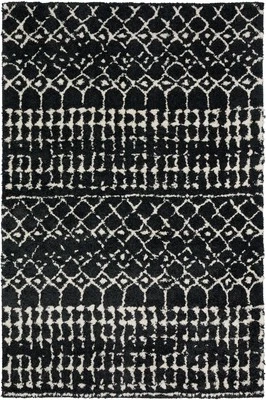 3x5 Dalyn Blue Diagonals Banded Blocks Tribal Door Mat MQ2 - Aprx 3' 3" x 5' 1" - Image 1 of 2