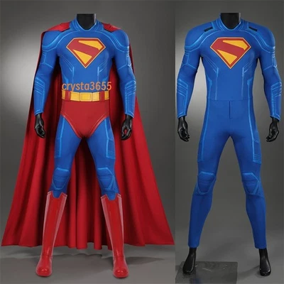 2025 Superman Cosplay Disfraz Superhéroe Halloween Conjunto Mono Azul Botas Lote Foto 1 de 4