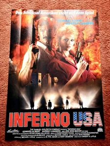 Inferno USA Kinoplakat Poster A1, GEROLLT, Audrey Landers, Edward Albert - Bild 1 von 1