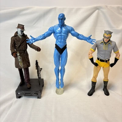 DC Direct Watchmen Lot of 3 Dr. Manhattan Rorschach Nite Owl Figures - Used - Image 1 of 4