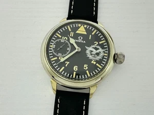 Omega Laco Aviator R.L.M. Reich Luftwaffe Ministerial WWII Vintage Schweizer Uhr - Bild 1 von 12