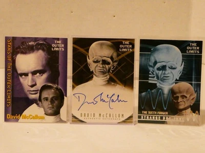 2002 DAVID McCALLUM AUTOGRAPH A14 Outer Limits Premiere Edition PACK FRESH NrMt - Image 1 of 2