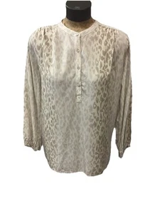 Johnny Was Calme Blouse Animal Print Size Small - Picture 1 of 5