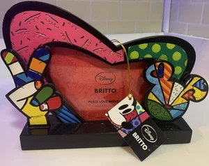 Britto Disney Enesco "Peace Love Mickey" Photo Frame- New Without Box - Picture 1 of 3