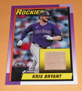 2025 Topps Series 1 Kris Bryant 1990 Relic Game Used Bat #T90R-KB Rockies - Bild 1 von 2