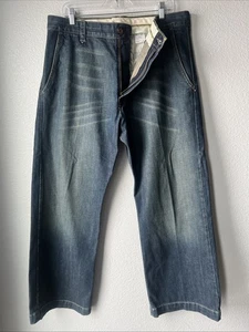 Pantalones de mezclilla vintage Levis Silvertab para hombre lavados a la piedra azul Y2K rectos holgados 36x30 - Imagen 1 de 6