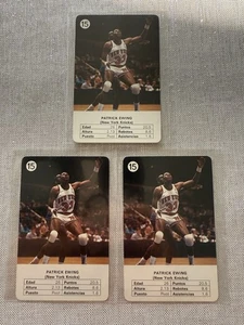 (3) Tarjetas Estrellas Tabaco 1988 tamaño Patrick Ewing New York Knicks - Imagen 1 de 1
