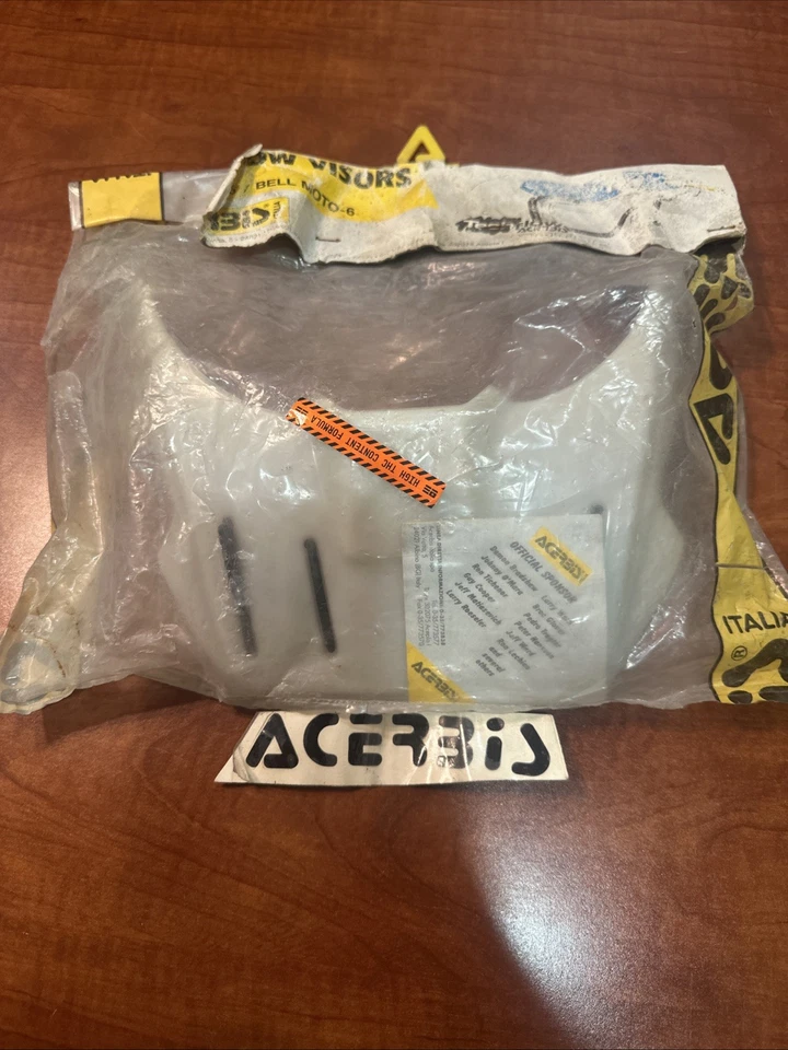 Acerbis Art 03-33 Tech Flow Visor NOS Bell Moto-5 Moto-6 Motocross Helmet Visor - Image 1 of 4