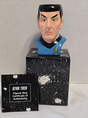 MR SPOCK STAR TREK FIGURAL CERAMIC MUG APPLAUSE CUP LIMITED 2ND EDITION 1994 COA - Image 1 of 4