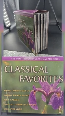 Classical Favorites Box Set 5CD Set. 3 CDs Sealed New, 2 CDs Excellent. - Image 1 of 4