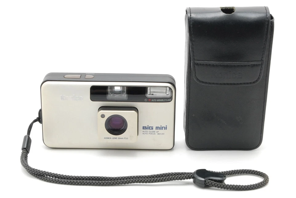 [Near MINT ]Konica Big Mini BM-201 35mm Point & Shoot Film Camera from JAPAN - Image 1 of 4