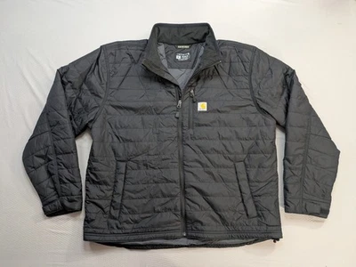 Carhartt Jacket Mens XL Black Gilliam Rain Defender Quilted Insulated 102208-M - Image 1 of 4