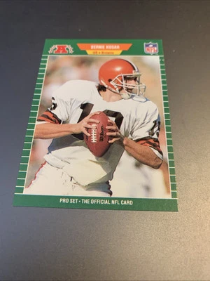 Bernie Kosar, 1989 Pro Set, #77, Cleveland Browns, Football Card - Image 1 of 2