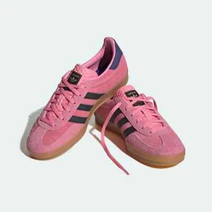 Nuevo Adidas Mujer Gazelle Zapatos de Interior Tenis - Rosa Feliz (IE7002) / RÁPIDO - Imagen 1 de 8