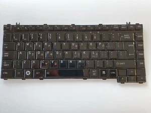 Teclado Toshiba Satellite A300-15D diseño de EE. UU. y griego negro brillante genuino - Imagen 1 de 8