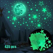 Glow In The Dark Luminous Stars Moon Space Planet Wall Stickers Decal Room Decor