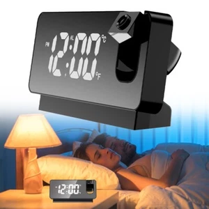 LED Smart Digital Wecker Projektion Temperatur Projektor LCD Display - Bild 1 von 4