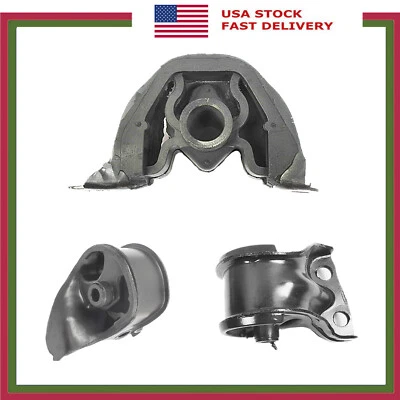 Juego de 3 montajes de motor y transmisión para Honda Civic 1992-1993 1,5 L 6502 6533 6551 Foto 1 de 4