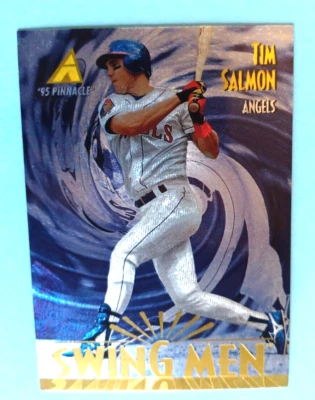 1995 PINNACLE TIM SALMON #286 MUSEUM COLLECTION PARALLEL CALIFORNIA ANGELS - Image 1 of 3