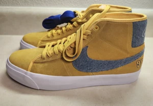 Nike SB Zoom Blazer Mid GT "University Gold/Denim" - Size 11.5 - Brand New - Picture 1 of 8