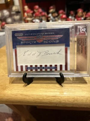 2010 Leaf Sports Icons Edd Roush Cut Signature Auto Reds HOF Bgs Encased 14/30 - Image 1 of 4