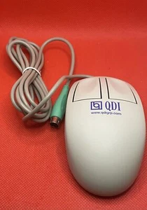 Logitech PS/2 Maus MS-60 White Ball Werbung QDI Computing Vintage - Bild 1 von 5