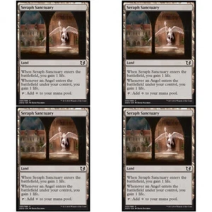 4 x SERAPH SANCTUARY CASI NUEVO Blessed vs Cursed Magic The Gathering Land - Com - Imagen 1 de 1