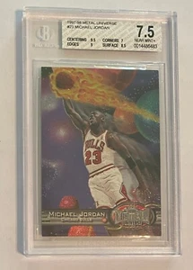 1997-98 Fleer Metal Universe Michael Jordan BGS 7.5 Chicago Bulls #23 HOF - Picture 1 of 3
