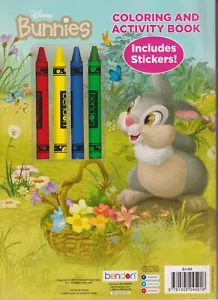 Disney Bunnies Easter Fun Coloring and Activity Book With Crayons ( Ages 4-8) - Picture 1 of 2